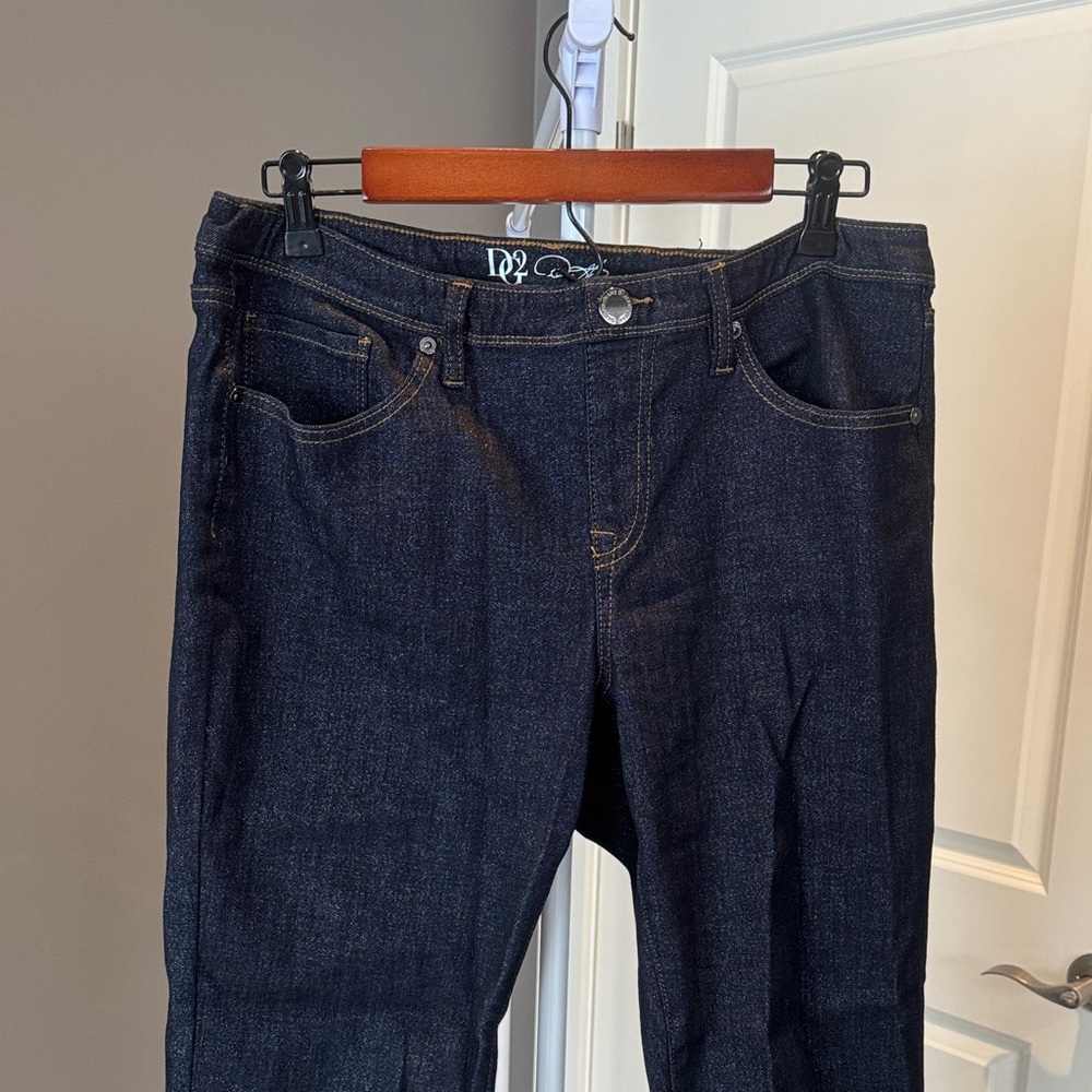 DG2 Sparkly Dark Blue Denim Women's Jeans